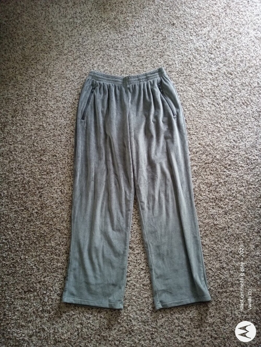 Skims Velour Track Pant Gunmetal Medium - Picture 2 of 9